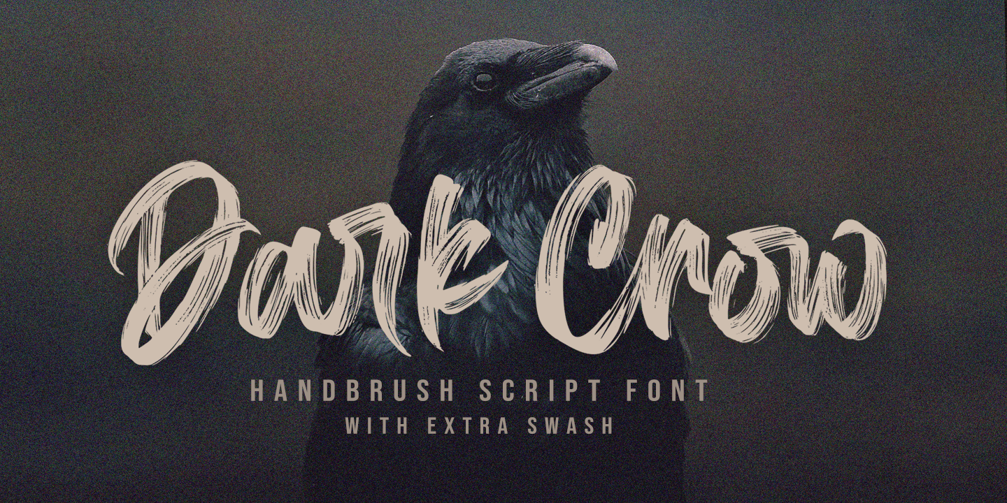 Пример шрифта Dark Crow